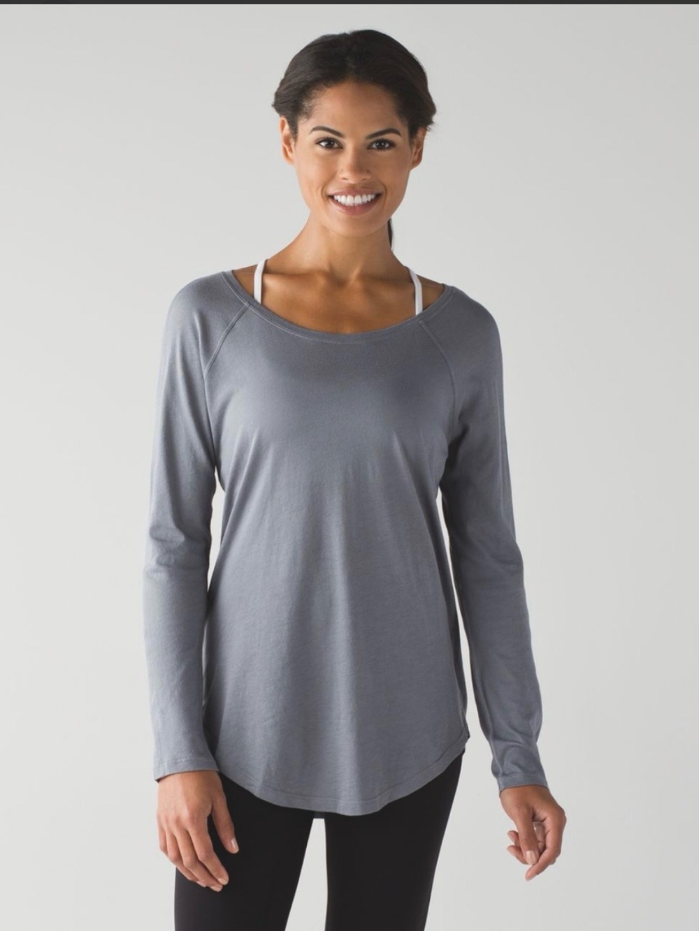 Lululemon Locarno Women's Long Sleeve lightweight Top - Artic Gray